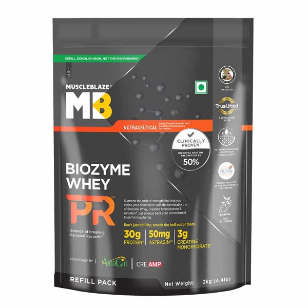 MuscleBlaze Biozyme Whey PR Refill pack 2kg