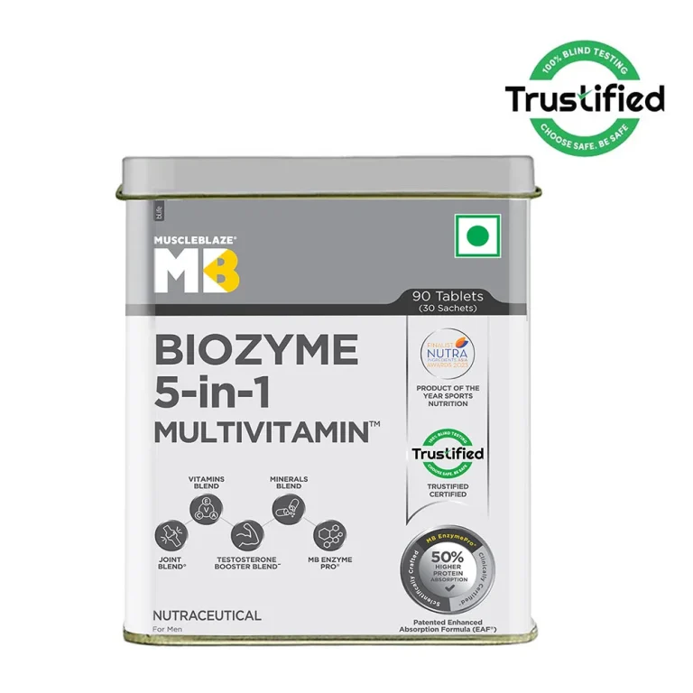 MuscleBlaze Biozyme 5-in-1 Multivitamin � 90 Tabs ( FREE DELIVERY )