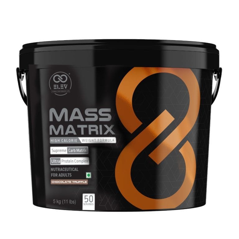Elev Mass Matrix mass gainer 5 Kg + free guaranteed upto 3000 gift inside box ( free delivery )