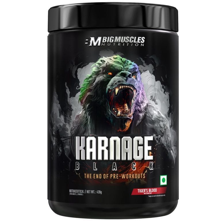 Big muscle Karnage Black + Creatine combo ( free delivery )
